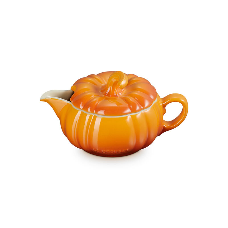 Pumpkin Gravy Boat with Lid - Image 2