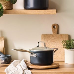 Essential Non-stick Ceramic Saucepan with Glass Lid