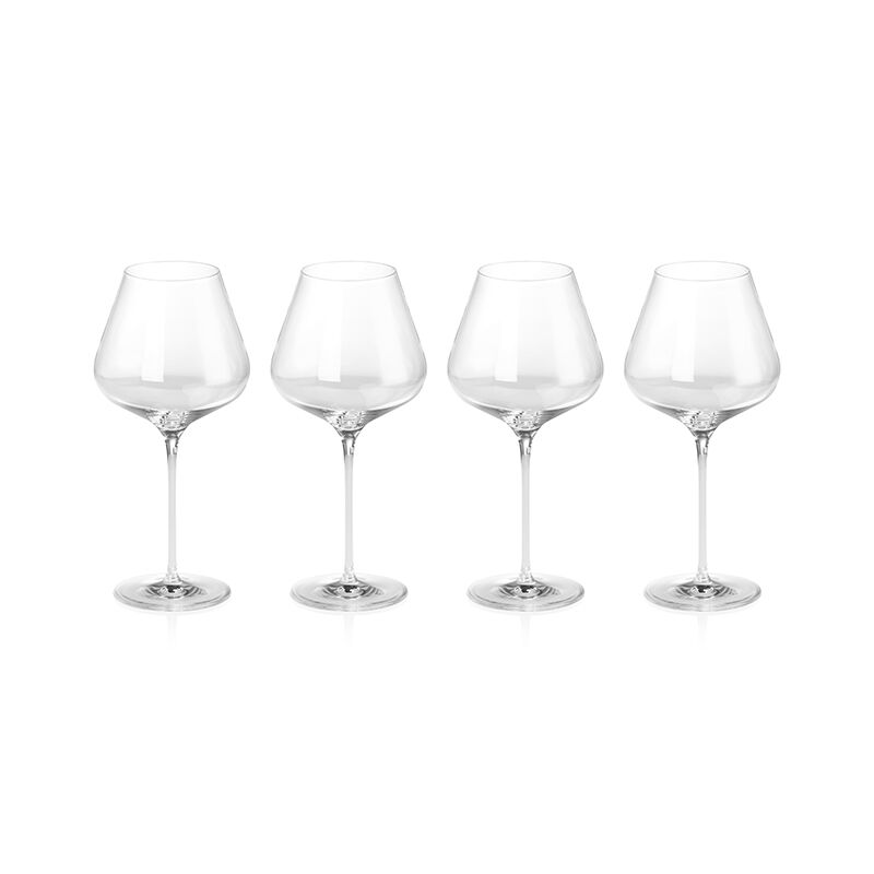 Burgundy Wine Glasses, Set of 4 - Image 3
