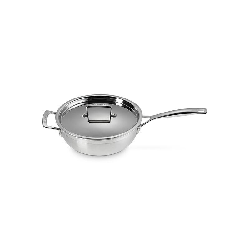 Classic Stainless Steel Chef's Pan - Image 2
