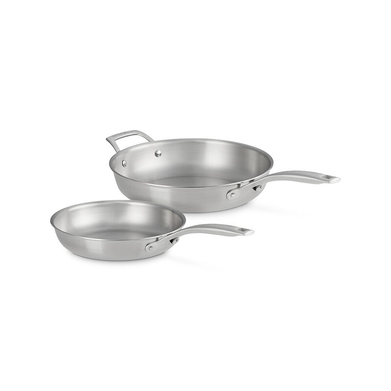 Essential Stainless Steel 2-Piece Frying Pan Set - Image 2