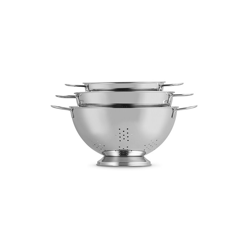 Stainless Steel 3-Piece Colander Set - Image 4