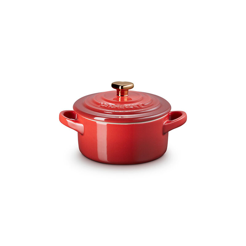 Mini Cocotte with Gold Heart Knob - Image 5