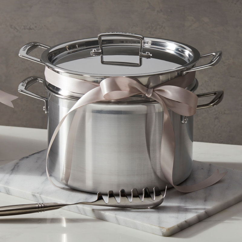 Classic Stainless Steel Pasta Pot with Colander Insert - Image 2