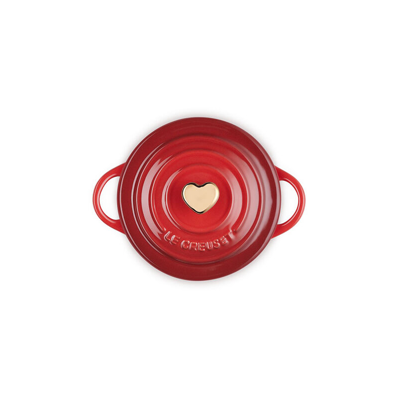 Mini Cocotte with Gold Heart Knob - Image 4