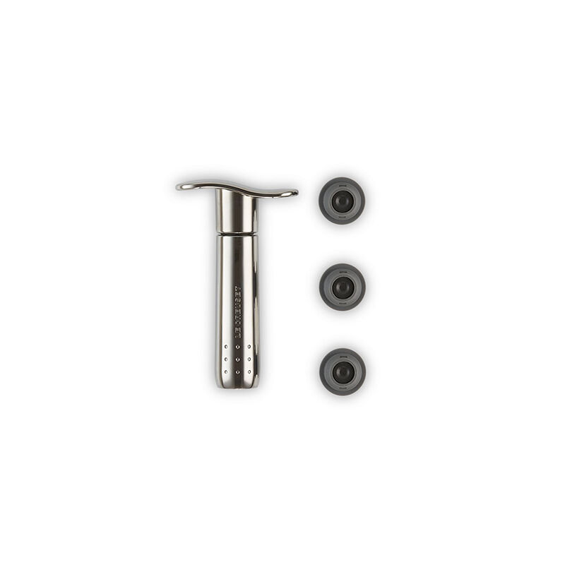 Metal Wine Pump and 3 Stoppers - Image 2