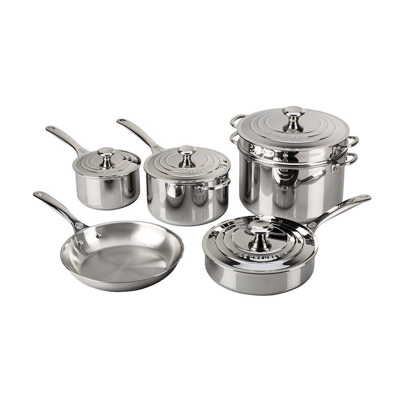 Signature Stainless Steel 10-Piece Cookware Set - Image 2