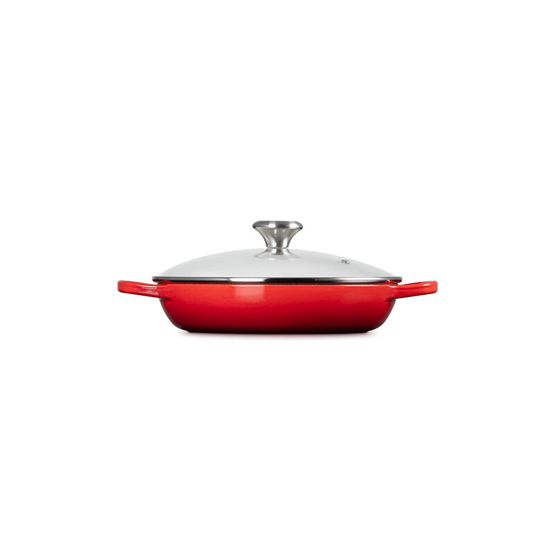 Enameled Cast Iron Signature Round Braiser with Glass Lid - Image 3