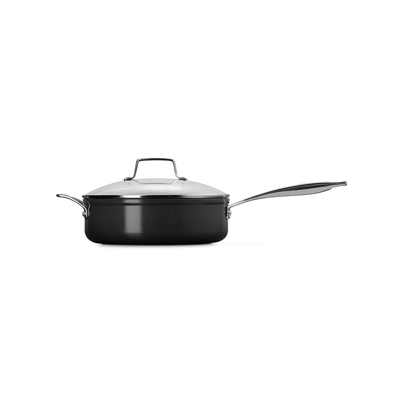 Essential Non-stick Ceramic Saut¨¦ Pan with Glass Lid - Image 2