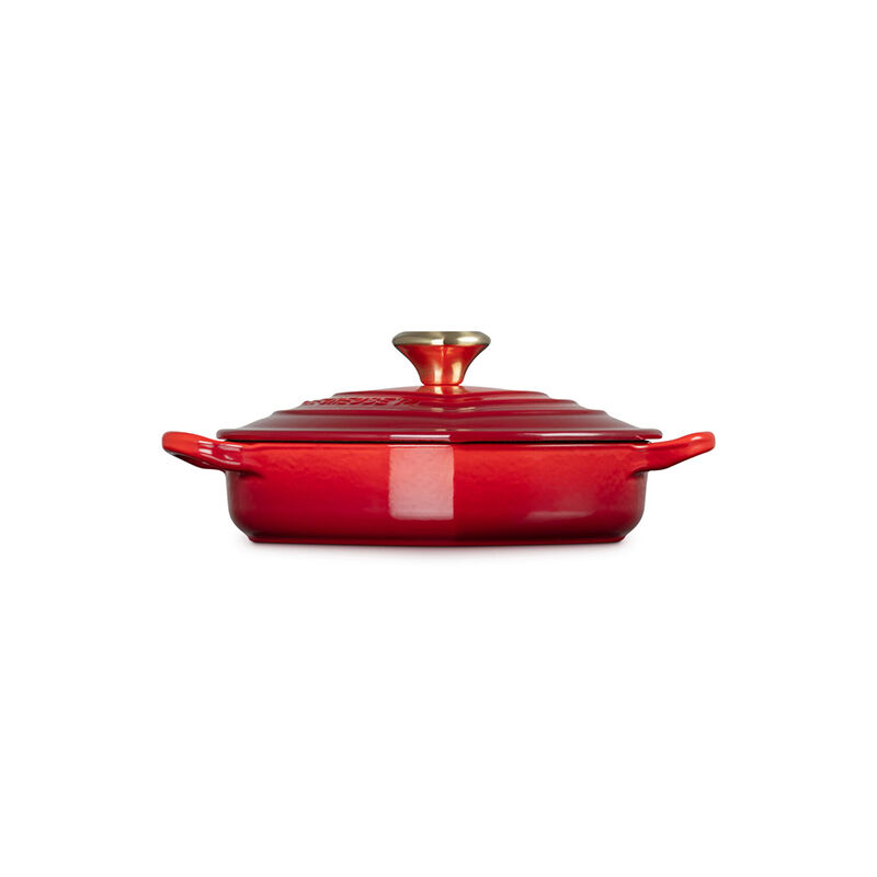 Shallow Heart Cocotte with Light Gold Heart Knob - Image 4