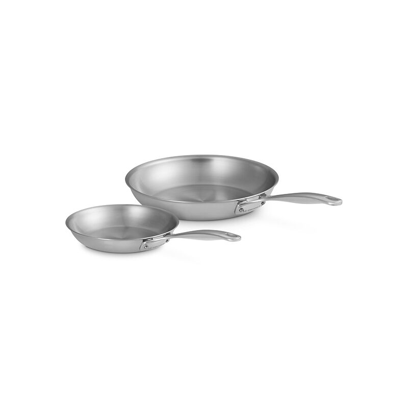 Signature Stainless Steel 2-Piece Fry Pan Set - Image 3